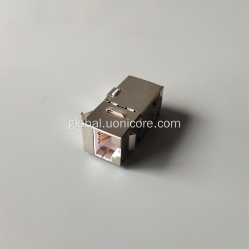 STP CAT6 Coupler RJ45 Jack 90 degree CAT6 coupler RJ45 to RJ45 Jack Factory